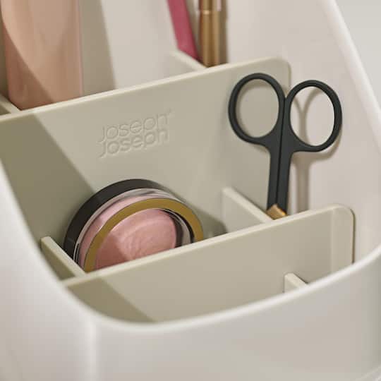 Joseph Joseph Viva Pedestal Mirror with Cosmetic organizer